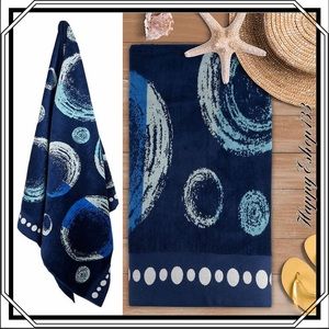Trident Beach Beach Towel 100% Cotton, 40” x 72”